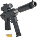 BB shooting toy gun with Laser. 