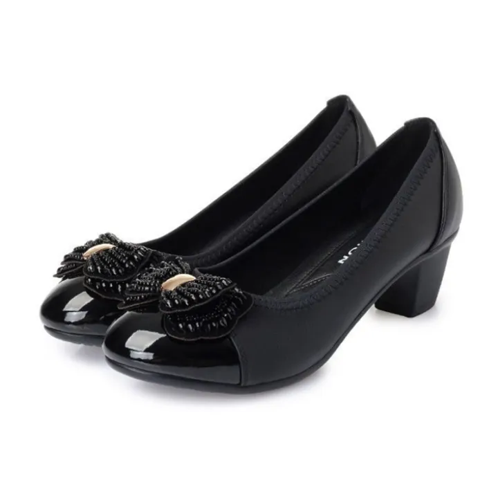 Women%20Cute%20Sweet%20Comfort%20Spring%20&%20Summer%20Office%20Bow%20Tie%20High%20Heel%20Shoes%20Lady%20Classic%20Hotel%20Work%20Black%20Pumps%20Zapatos%20Mujer%20B38%20-%20Image%206