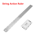 Miwayer Guitar Neck Notched Straight Edge Luthiers Tool with String Action Ruler,2 Pieces,Stainless StElectric Guitar Accessorie. 