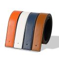 Belts No Buckle Men Women Unisex High Quality Pin Smooth Buckle Male Straps Without Buckle PU Leather Waistband No Buckle 3.8cm.