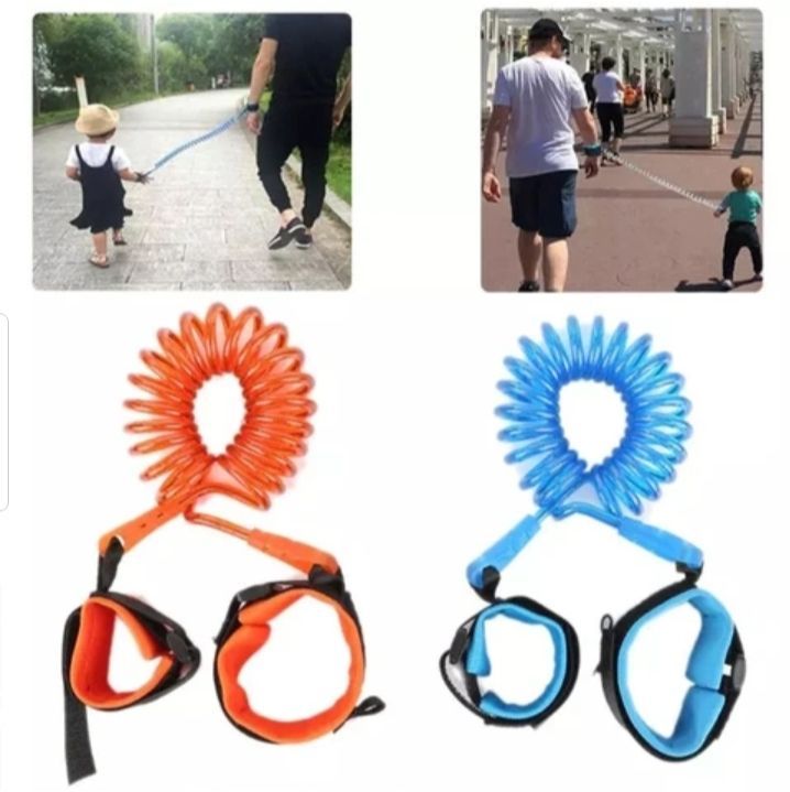 1. Baby Antilost Strap for Kids - Safety Harness. Child antilost band antilock wrist link best for travelling with kids - best for umrah and hajj walking hand belt band for toddlers safe secure - gift for kids