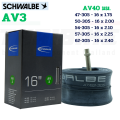 Schwalbe inner tube AV3/AV4/sv4 size 16x1.75-16x2.40 16x1 3/8-18x1.35. 