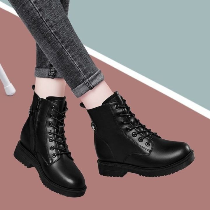 Women%20new%20winter%20black%20short%20boots%20Outdoor%20non%20slip%20walking%20shoes%20Casual%20thick%20soled%20Chelsea%20Boots%20Fashion%20comfort%20shoe%20Botas%20De%20-%20Image%203