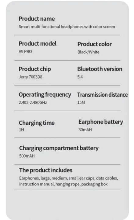 A9%20pro%20Airpods%20Touch%20Screen%20ANC/ENC%20Wireless%20Headset%20TWS%20Noise%20Cancellinng%20Earbud%20Bluetooth%20Headphone%205.4,%20Long%20Battery%20life,%20Support%20App,%20Original%20AirPods%20Pro%20-%20Image%208