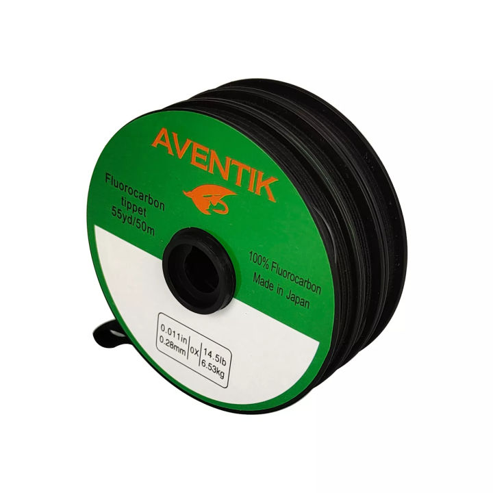 Aventik Pure Fluorocarbon Fishing Line High Quality Fly Leader  durable Sinking Invisible 50M