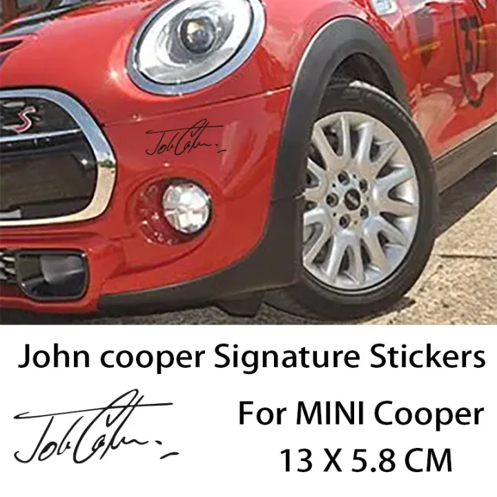John Cooper Signature Stickers JCW Works For BMW MINI Cooper Interior ...