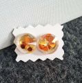 Resin earring. 