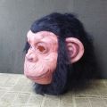 Latex Vivid Monkey Mask With Wig Funny Full Face Animal Mask Dress Up Accessory Halloween Cosplay Costume Prop Party Decors Prop. 