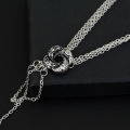 Movie 007 Algerian Loveknot Necklace Vesper Lynd Casino Royale Bond Girl Love Knot Necklace Vintage Silver Plated Women Jewelry. 
