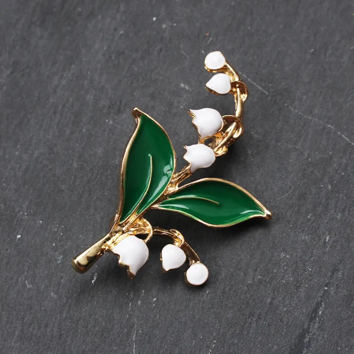 Fashionable%20Pastoral%20Lily%20of%20The%20Valley%20Lily%20Brooch%20-%20Image%203