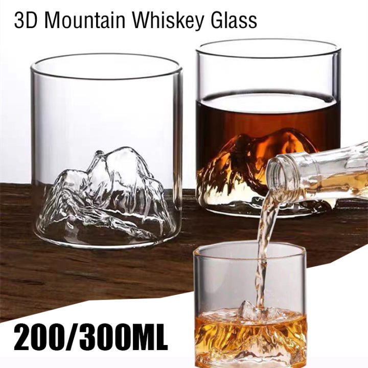 200/300/350ML%203D%20Mountain%20Whiskey%20Glass,Transparent%20Multipurpose%20Beer%20Tea%20Coffee%20Cup%20for%20Home,3D%20Landscape%20Cup%20%20for%20Bar%20Party%20-%20Image%202