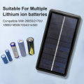 18650 Battery Charger Multi Munctional Solar Type C Intelligent Lithium Battery Holder For 18650 Battery Boxs Power Bank Cases. 