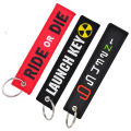 REMOVE BEFORE FLIGHT Keychain Pilot Key Chain for Motorcycles and Cars Backpack Key Tag New Embroidery Key Fobs. 