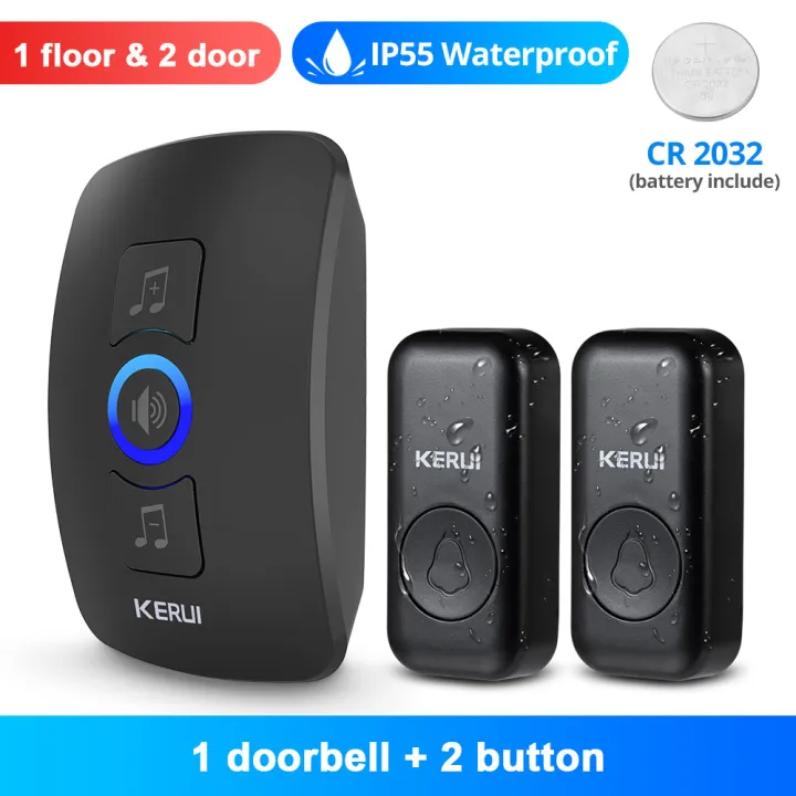 KERUI%20Wireless%20Doorbell%20Waterproof%20OutDoor%20Smart%20Home%20Door%20Bell%20Welcome%20Melodies%20Chimes%20LED%20Flash%20Security%20Adjustable%20Volume%20-%20Image%207
