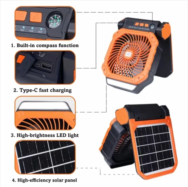 7800mAh%20Led%20Lantern%20Long-lasting%20Battery%20Life%20Infinite%20Loop%20Solar%20Panel%20Fan%20Solar%20Powered%20Adjustable%20Speed%20Rechargeable%20Fan%20-%20Image%204