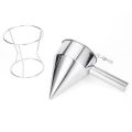 600/1200ML Oil Bucket with Holder Stainless Steel Funnel Dispenser Cupcake Pancake Batter Octopus Ball Kitchen Baking Tool.