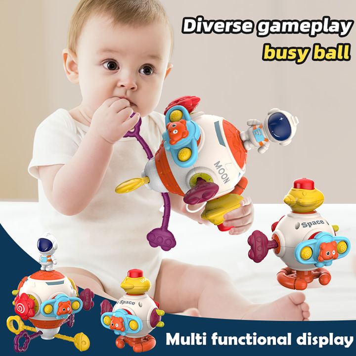 8 in 1 Educational Learning Montessori Toy Busy Cube Hand-on Ability Training Box Motor Skill Development Cube Toy for Kids