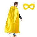 Adult Halloween Cloak Costume Set 6 Color Options Drawstring Tied Cape Mask Party Cosplay Outfit for Men Women 140x90cm Dress Up.