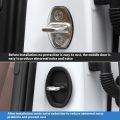 4PC Car Door Silicone Protective Cover Door Lock Silent Anti-collision Shock-absorbing Buffer Suitable Most car models Door Trim. 