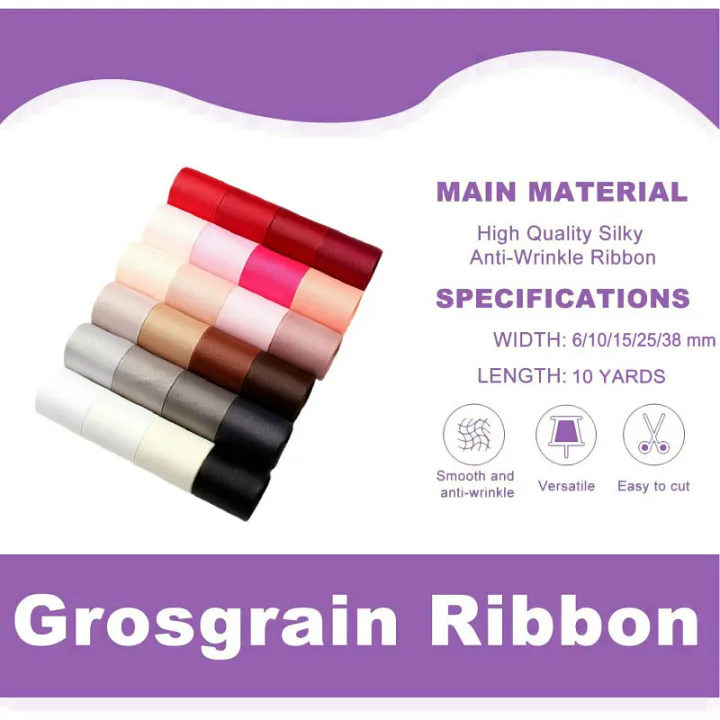 10%20Meters%20Solid%20Grosgrain%20Ribbon%20Double%20Face%20Fabric%20for%20Gift%20Wrapping%20Wedding%20Decoration%20Sewing%20Crafts%20DIY%20Hair%20Bows%20Wholesale%20-%20Image%203