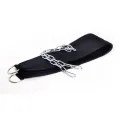 Exercise Gym training weight lifting chain belt for weight lifting, tricep dips, INS + weighted pull-ups weight lifting chain belt, black dipping belt. 