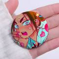 Alien Stage Mizi Sua Hyuna Luka Badges Round Exquisite Badge Brooches Creative Pins For Clothes Hat Backpack Gift Accessories. 