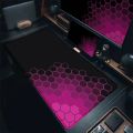 Gaming Mouse Pad Hexagon Geometric Art Design Keyboard Deskmat Gamer Large Mousepad Computer Office Non-slip Cushion Accessories. 