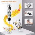YISSVIC Hand Blender 1000W 700ml Immersion Blender 9 Speed Control 4-in-1. 
