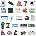 10/30/50pcs Funny Programming Stickers Java Cloud Language Internet Decals DIY Skateboard Luggage Phone Waterproof Sticker Packs. 