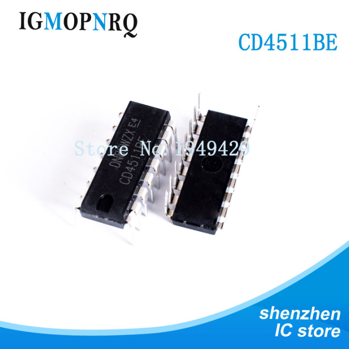 10PCS CD4511BE DIP16 CD4511 Encoder, decoder, multiplexer and demultiplexer BCD to 7 Segment New