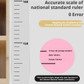 2m Wall Height Measurement Card - Easy-to-Read, Contemporary Style, Durable PC Material Used for measuring height. 