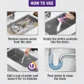 Harpic Toilet Cleaning Liquid Power Plus 10x Total Clean 1Ltr + 45g Drain Cleaning Xpert Powder Combo Pack.