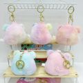 Ys178 cute key chain bear pendant plush toy cute key chain. 