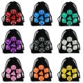 DND Dice Polyhedral Dice RPG High Quality Transparent Dice Game Set Various Wonderful Colours For DND RPG Board Game Party Games.