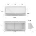 RV Exhaust Vent Cover White Range Hood Sidewall Vent Cover with Lockable Clips for Trailer Camper RV Range Hood Vent Cover. 