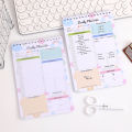 32sheets Cute Daily Planner Meal Planner Schedules Transparent PVC Hardcover Top Priorities Notepad Organizer Meal Plan Notebook. 