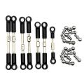 Hardened Steel Tie Rod Set for WLtoys 144001 144002 Steering Linkage & Cups Precise Steering Durable Upgrade Spare Parts RC Car. 