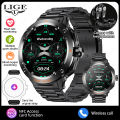 LIGE Men Earphone Smart Watch Bluetooth Call Women Sport Fitness Heart Rate Monitoring Music NFC 2 In 1 TWS Headset Smartwatch.