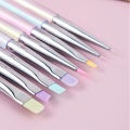 Nail Design Art Pen Aurora Transparent Brush Painting Brush Uv Gel Extension Drawing Carving Pen Diy Manicure Tool Nail Brush.