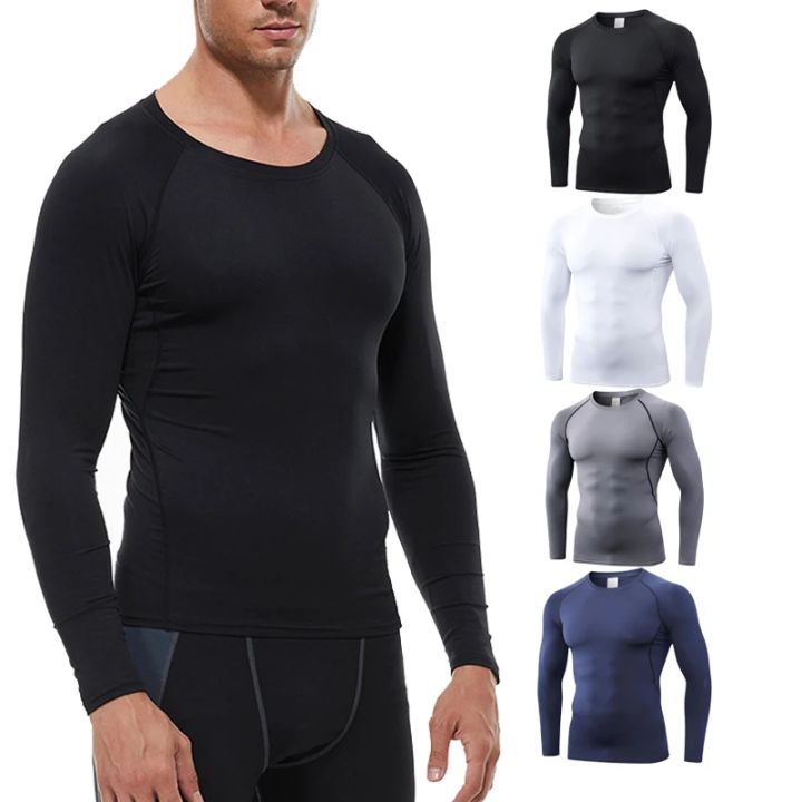 Men's%20thermal%20sports%20underwear%20elastic%20quick%20drying%20O-neck%20round%20neck%20thin%20autumn%20slim%20long%20sleeve%20base%20shirt%20men's%20top%20-%20Image%202