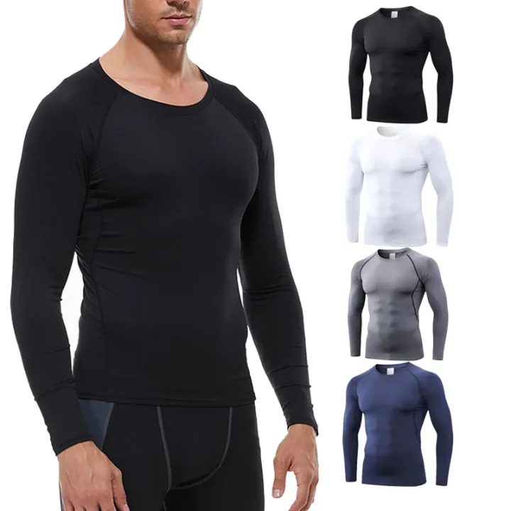 Men's%20thermal%20sports%20underwear%20elastic%20quick%20drying%20O-neck%20round%20neck%20thin%20autumn%20slim%20long%20sleeve%20base%20shirt%20men's%20top%20-%20Image%202