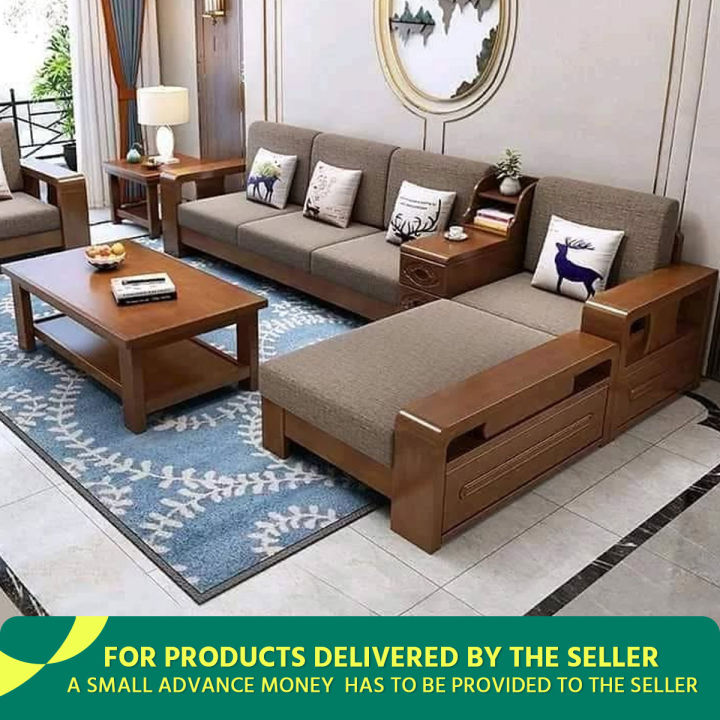 AndorMahal modern-style Sofa/ Sofa Set with foam for Living Room Office  Apartment(6 Seater)-Standard Size(G20)