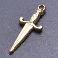 5pcs Mini Sword Charms Knife Gothic Charm for Jewelry Making Supplies Stainless Steel Pendant DIY Necklace Accessories Materials. 