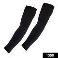 Pair Of Sleeves Multipurpose All Weather Arm Protector For Sports And Outdoor Activities Colour - Black. 
