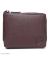Men's Wallet Pu Leather Brown Business Card Holder Case Short Coin Purse 2023 Money Bag. 