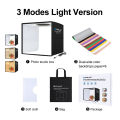 PULUZ 25cm Folding Portable High 97 CRI Ring LED Light Photo Lighting Studio Shooting Tent Box with 12 Colors Backdrops.