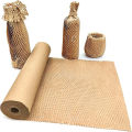 Honeycomb Packaging Paper Cushioning Kraft Paper Wrap Roll, Eco-Friendly Honeycomb Protective Paper. 