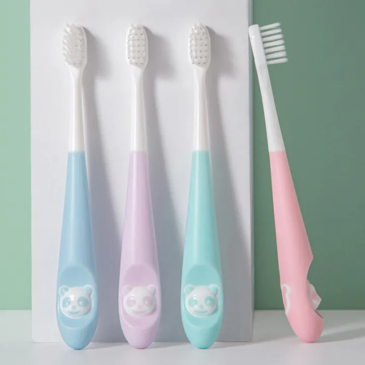 HaoNiu%20Children's%20%20Soft%20Hair%20Toothbrush%203-12%20Years%20Old%20Cartoon%20Panda%20Toothbrush%20-%20Image%202