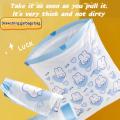 45x45cm Thickened Drawstring Garbage Bag, Large Disposable Plastic Trash Bag Design, For Home Kitchen Office Daily Use.