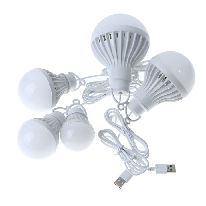 Lampe de camping portable Lanterne LED Mini ampoule 3W 5V LED USB Power